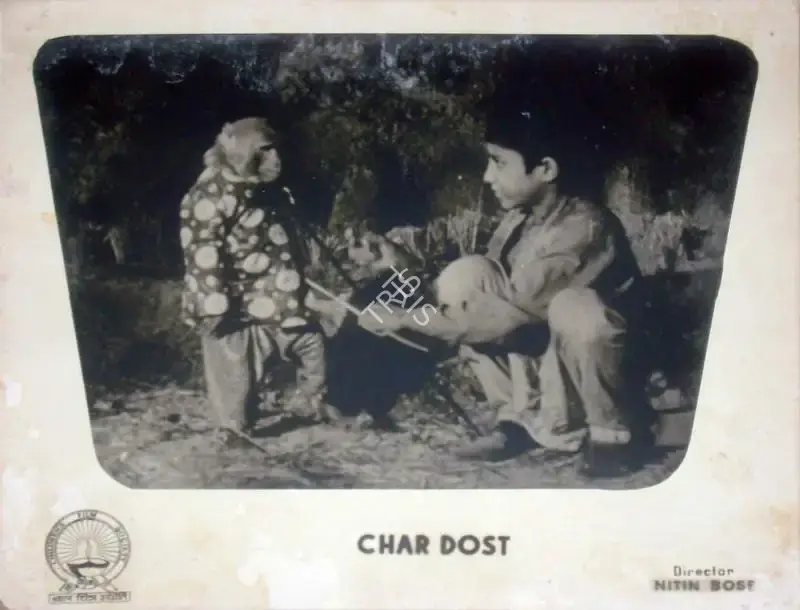 Nitin Bose (Director), Char Dost, 1956, Lobby Card