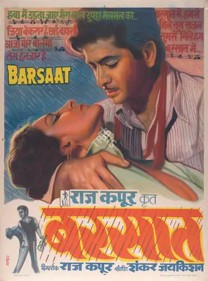 Raj Kapoor (Producer), Barsaat, 1949, Full Sheet Poster