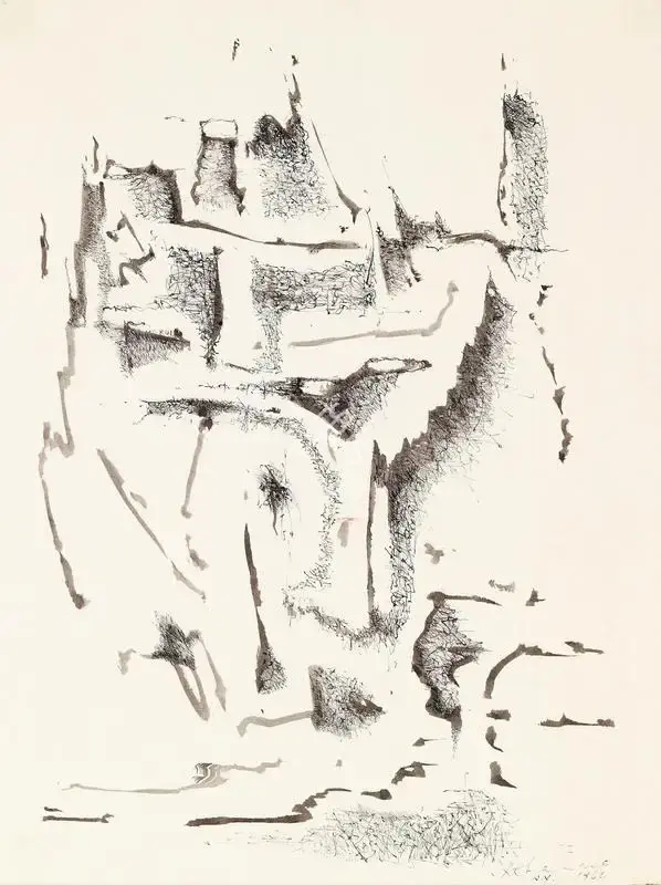Krishen Khanna (Artist), Untitled, 1964, Drawing