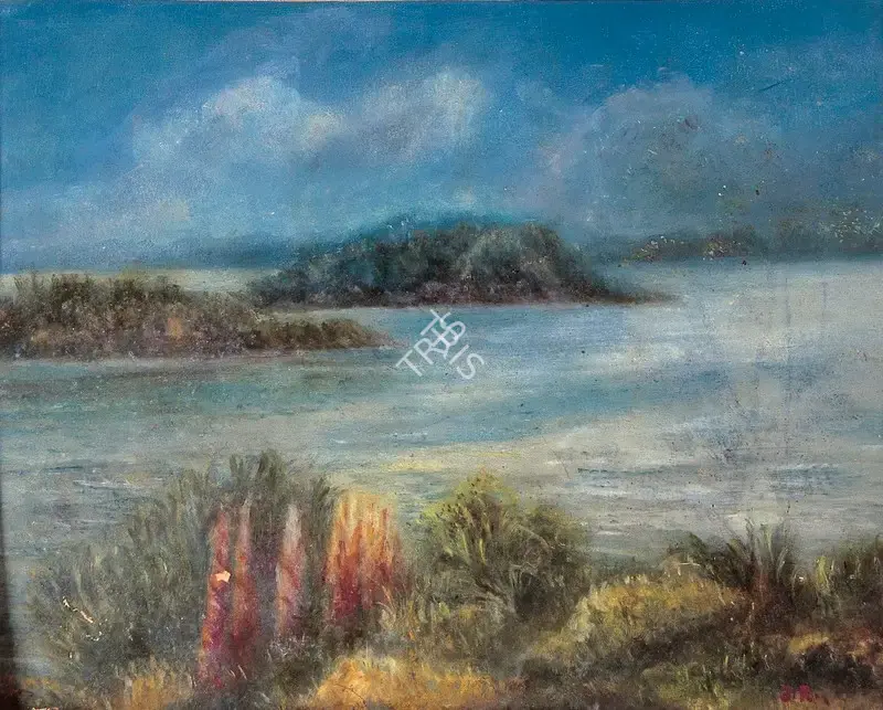 Jamini Roy (Artist), Landscape, 1919, Painting
