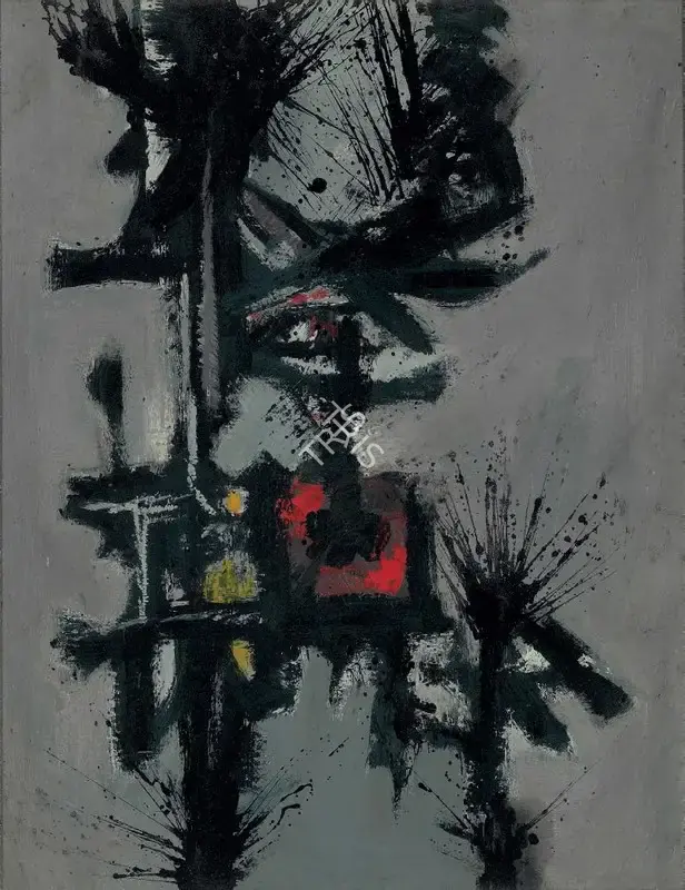 Ahmed Parvez (Artist), Final Flourish of an Image, 1959, Painting