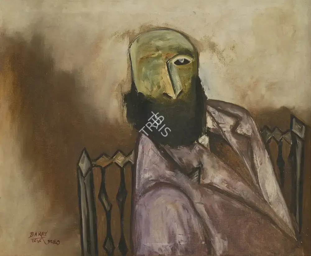 S.K. Bakre (Artist), My Dealer, 1961, Painting