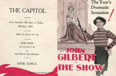 Browning, Tod (Producer), The Show, 1927 | Handbill | CinemaEducation | 00795145