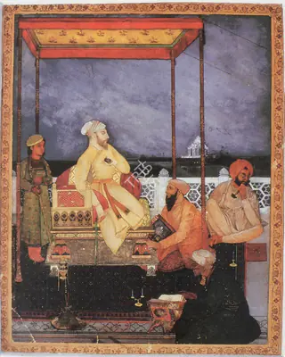 Abanindranath Tagore (Artist), Building of the Taj, 1900, Painting