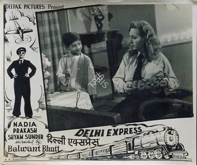 Balwant Bhatt (Director), Delhi Express, 1949, Lobby Card