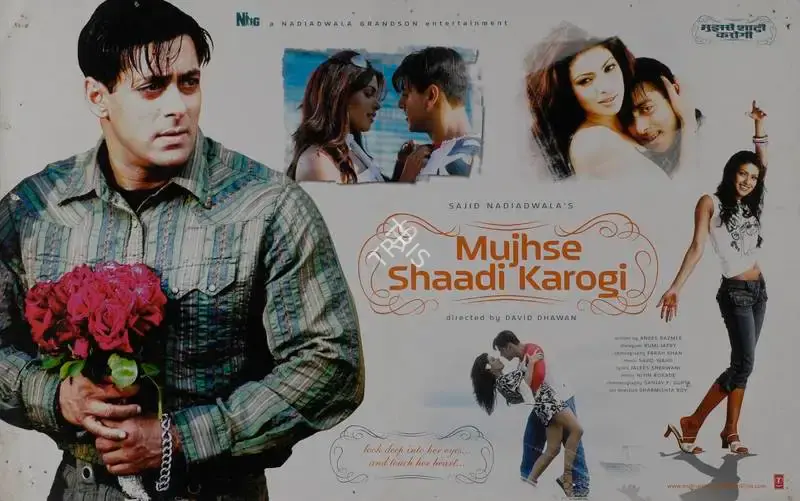 Sajid Nadiadwala (Producer), Mujhse Shaadi Karogi, 2004, Lobby Card