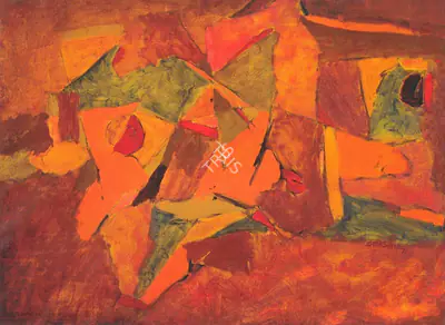 Shamshad Husain (Artist), Untitled, 1971, Painting