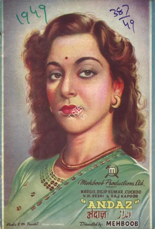 Mehboob (Producer), Andaz, 1949, Song-Synopsis Booklet