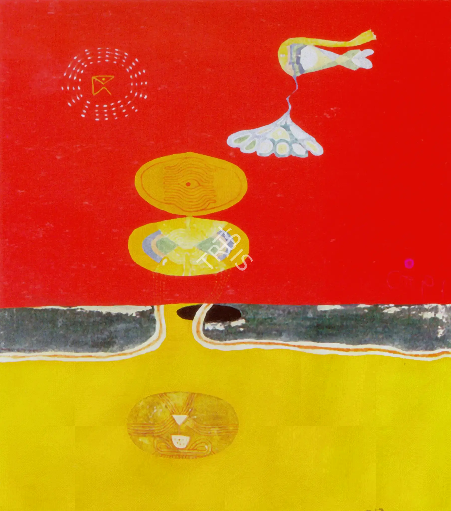 Barwe, Prabhakar (Artist). Ethereal Transition, 1969 | Painting, Ch.Lon/02.06.98, 1969