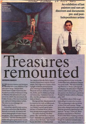 Georgina L. Maddox (Reporter), Treasures remounted, 2004, Newspaper Clipping
