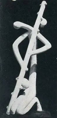 Dhanraj Bhagat (Artist), Veena Player, 1953, Sculpture