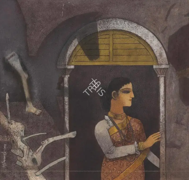 Pyne, Ganesh (Artist). The Shadow, 2004 | Painting, Sa.Mum/15.12.21, 2021 · Saffronart