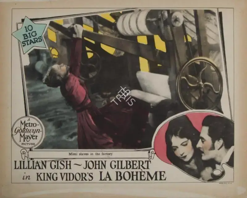 King Vidor (Director), La Bohème, 1926, Lobby card