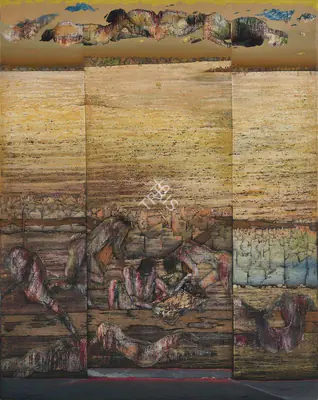 Dharmendra Rathore (Artist), After War, 1991, Painting