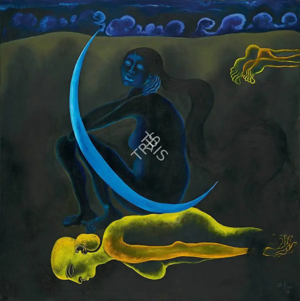 Arpana Caur (Artist), Night, 1998, Painting