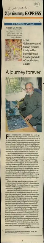 Vandana Kalra (Reporter), A Journey Forever, 2008, Newspaper Clipping