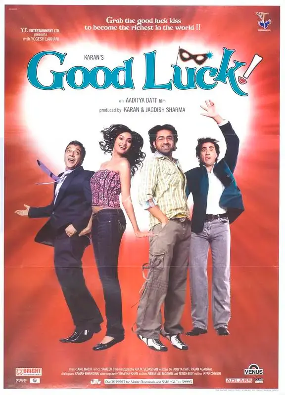 Jagdish Sharma (Producer), Good Luck, 2008, Full Sheet Poster