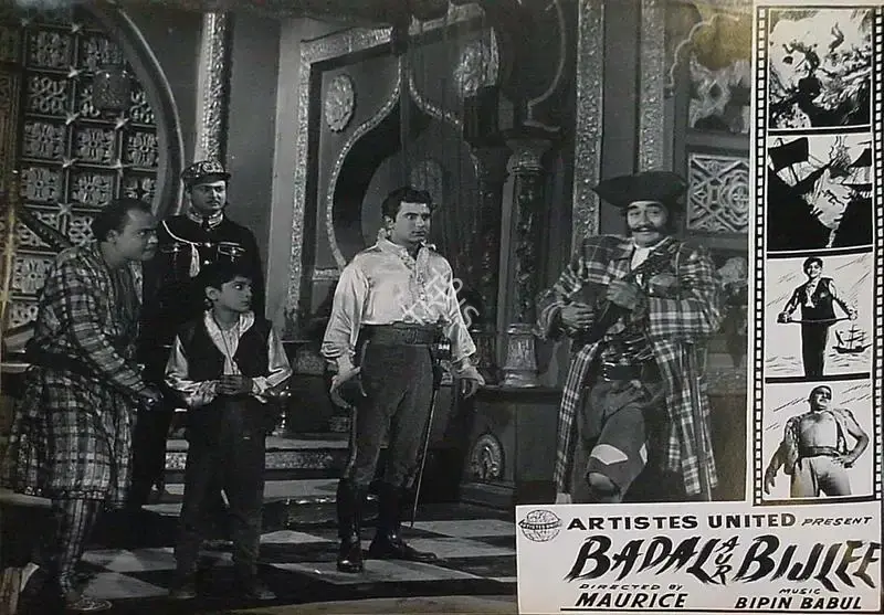 Four Aces (Producer), Badal Aur Bijlee, 1956, Lobby Card
