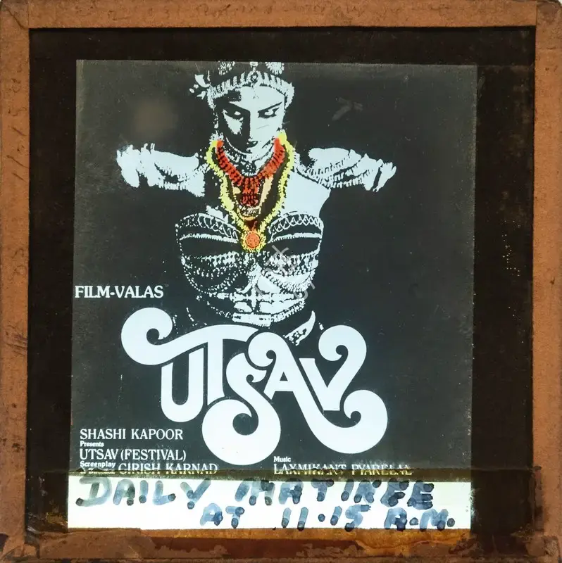 Shashi Kapoor (Producer), Utsav, 1984, Glass Slide