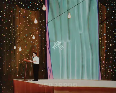 Shibu Natesan (Artist), Announcement II, 2007, Painting
