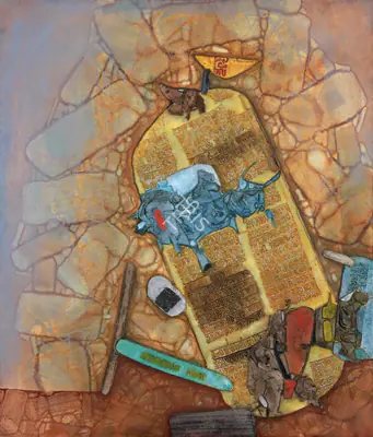 Dave, Shanti (Artist). Untitled, 1975 | Painting, AG.Mum/09.11.24, 2024 · Asta Guru