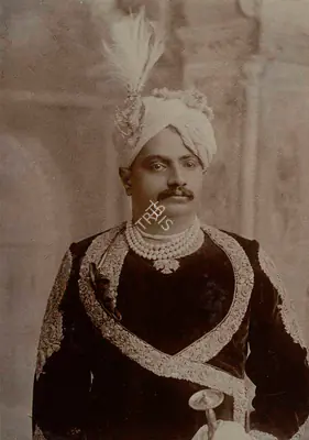 Studio Bourne & Shepherd (Photographic Studio), His Highness Shri Bhagvatsinhji Bahadur, K.C.S.I. Maharaja Saheb of Bhavnagar, 1909, Antiquarian Photograph