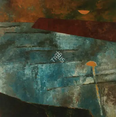 Akbar Padamsee (Artist), Untitled (Metascape), 1978, Painting
