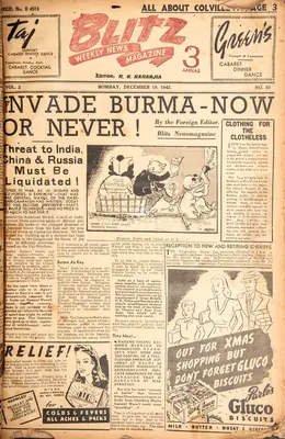 R.K. Karanjia (Editor), Blitz, 1942, Magazine