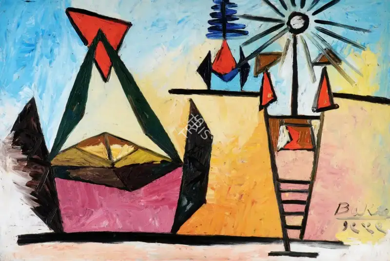 S.K. Bakre (Artist), Untitled, 1949, Painting