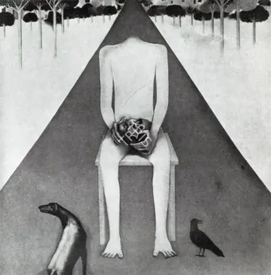 G.M. Sheikh (Artist), Man I, 1972, Painting