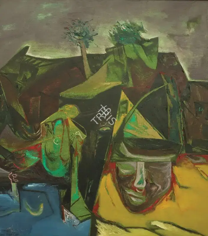 Manu Parekh (Artist), Landscape - 10, 1985, Painting