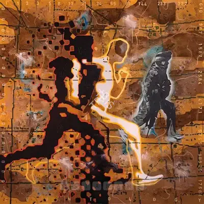 Baiju Parthan (Artist), Deontology - Arrival Of The Knowledge Self, 2007, Painting