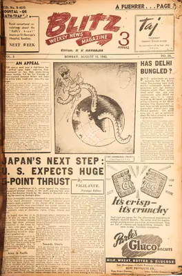 R.K. Karanjia (Editor), Blitz, 1942, Magazine