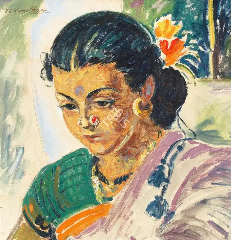 A.A. Almelkar (Artist), Lakshmi, Painting