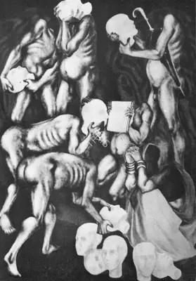 A. Ramachandran (Artist), The Melon Seller, 1977, Drawing