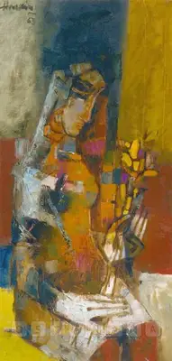 M.F. Husain (Artist), Untitled, 1963, Painting