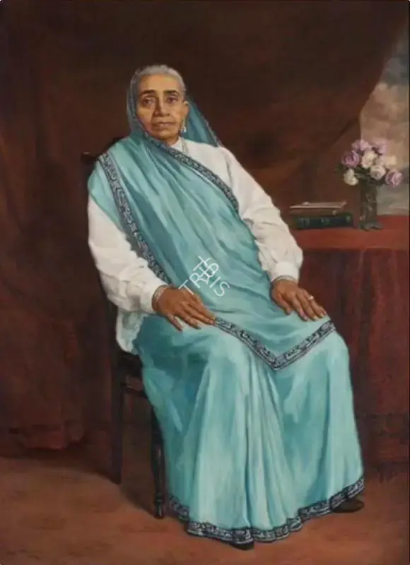 M.F. Pithawala (Artist), Portrait of Lady Pirojbai Sapurji Bharucha, 1936, Painting
