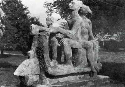 K.M.V. Namboodiri (Artist), Scooter Riders, Sculpture