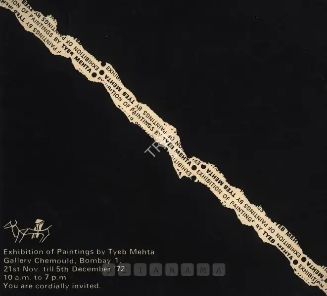 Tyeb Mehta (Artist), Tyeb Mehta, 1972, Solo Exhibition Catalogue
