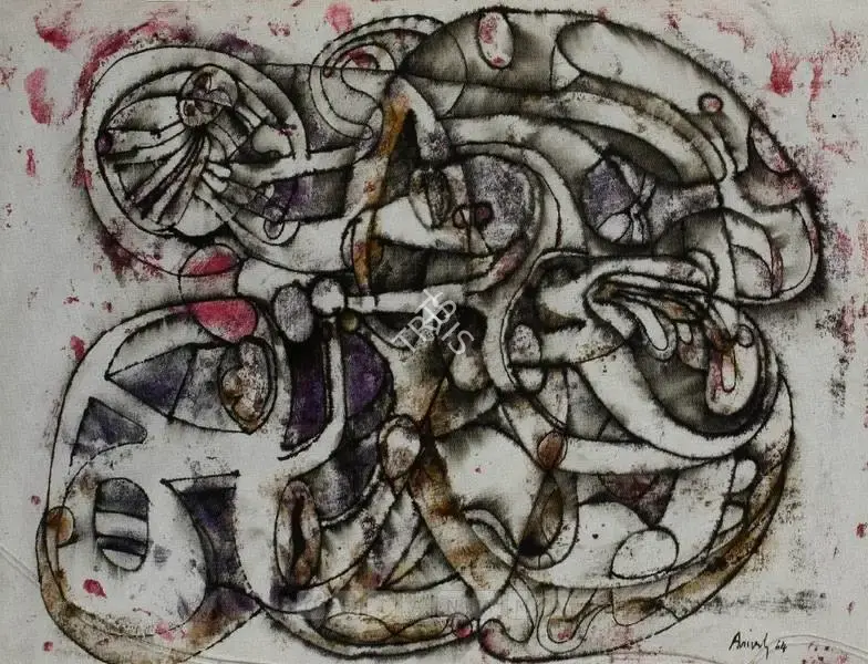 Avinash Chandra (Artist), Tree Of Life, 1964, Drawing