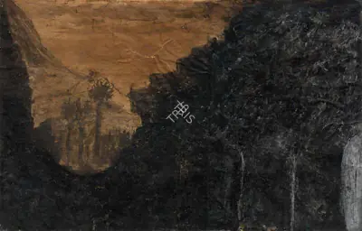 Rabindranath Tagore (Artist), Landscape, 1934, Painting