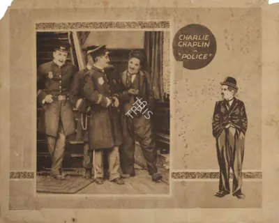 Harry Ensign (Cinematographer), Police, 1916, Photographic Still Mounted on Lobby Card