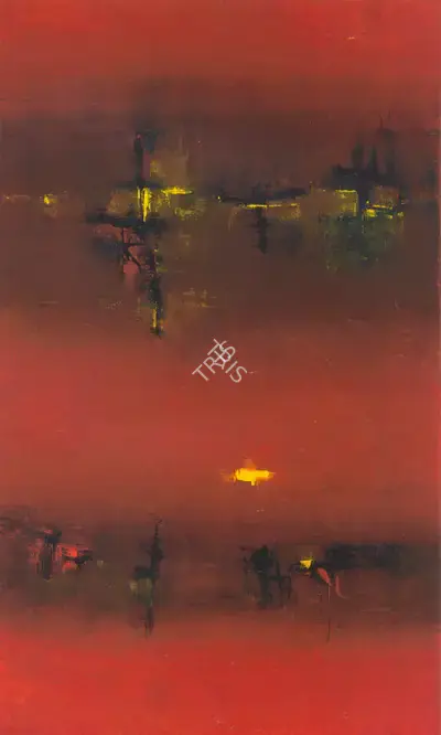 Gaitonde, V.S. (Artist). Untitled, n.d. | Painting, Ch.NeY/17.09.03