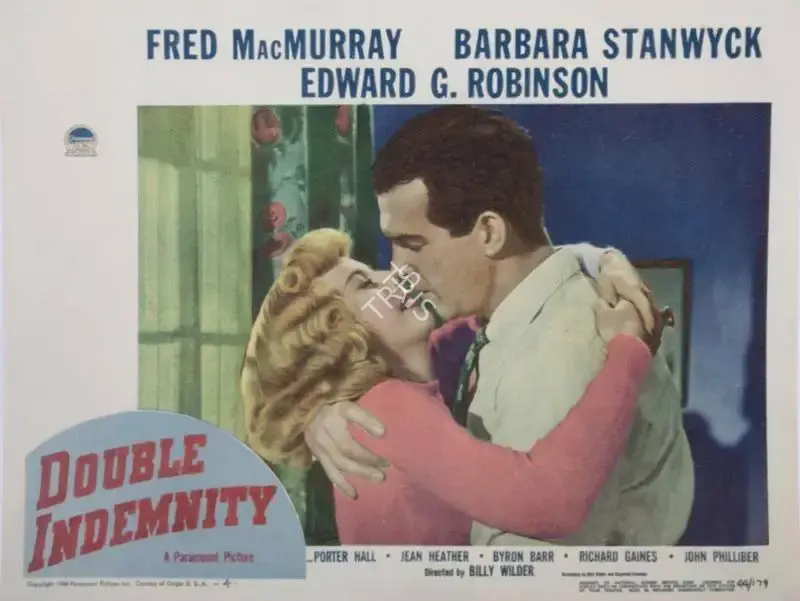 Billy Wilder (Director), Double Indemnity, 1944, Lobby Card