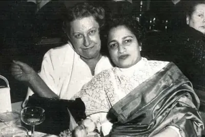 Unknown (Photographer). Thea von Harbou and Indumati Tendulkar | Photographic Still | CinemaEducation | 00440437