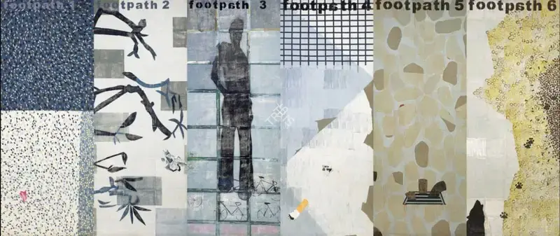 Anjum Singh (Artist), Footpath, 2007, Painting