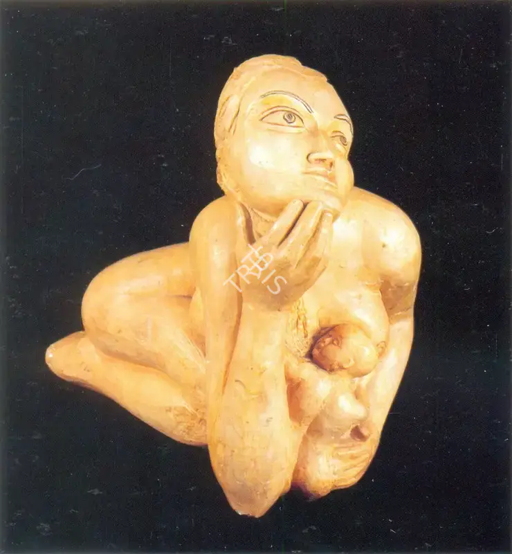 Dhruva Mistry (Artist), Woman and Child, 1988, Sculpture