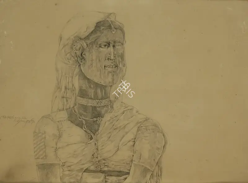 K. Laxma Goud (Artist), Untitled, 1980, Drawing