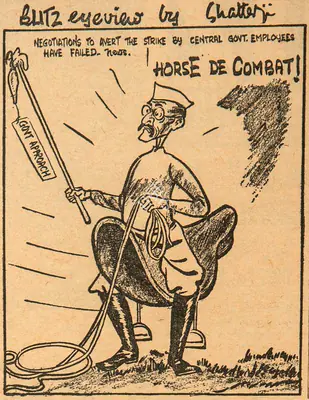 Basu Chatterjee (Cartoonist), Horse De Combat !, 1960, Cartoons