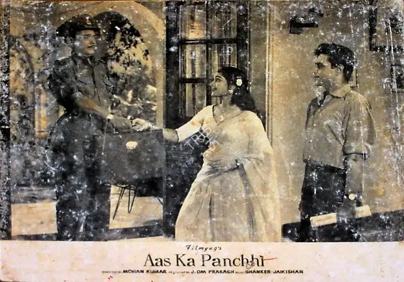 J.Om Prakash (Producer), Aas Ka Panchhi, 1961, Lobby Card